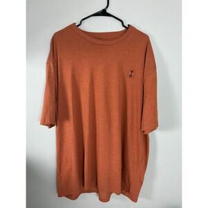 The Lift Box T-Shirt Mens 3XL Orange Graphic Back Print Oversized Tee